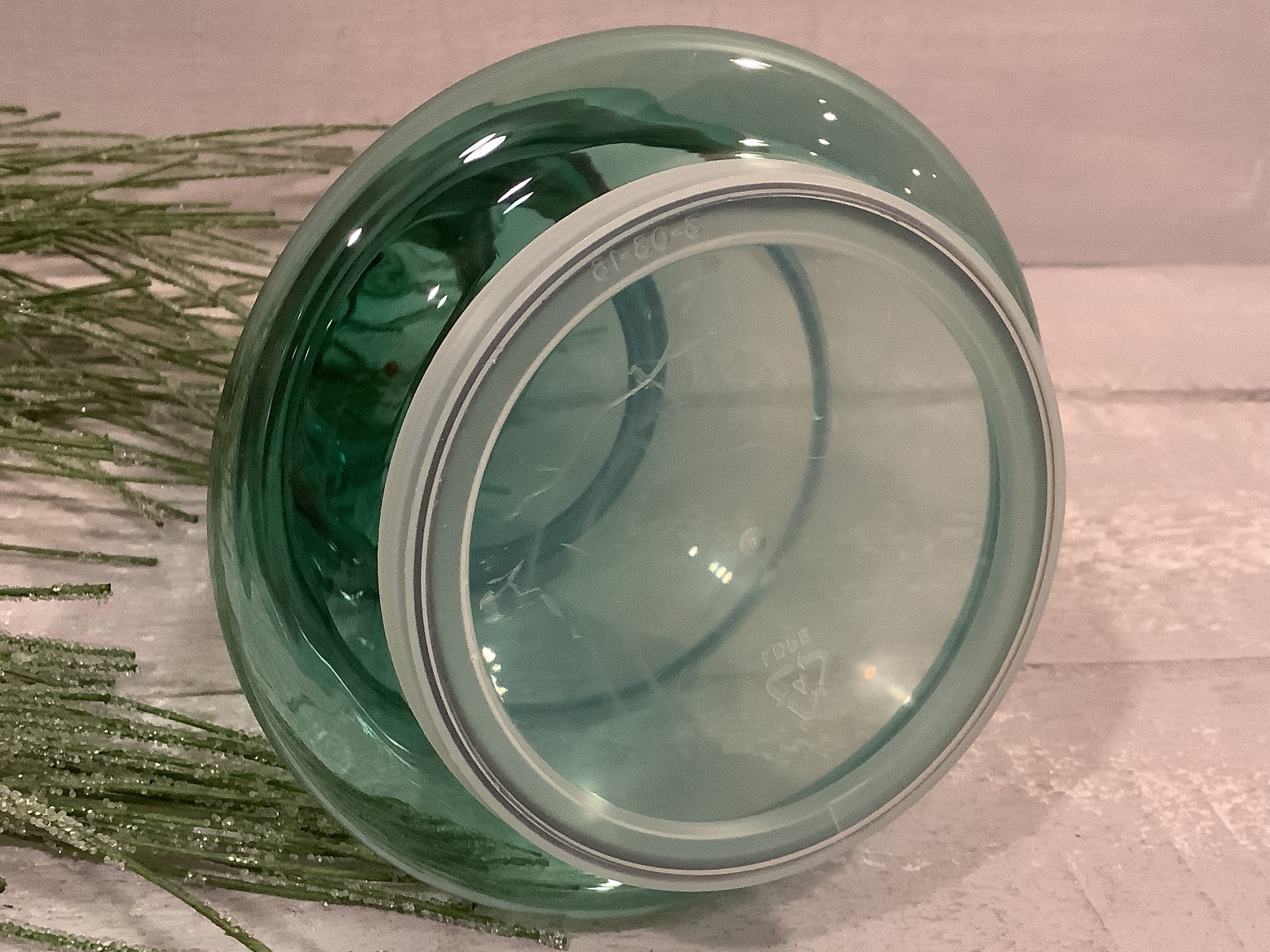 Vintage Green Glass Christmas Tree Jar/ Green Glass Tree Candy Etsy