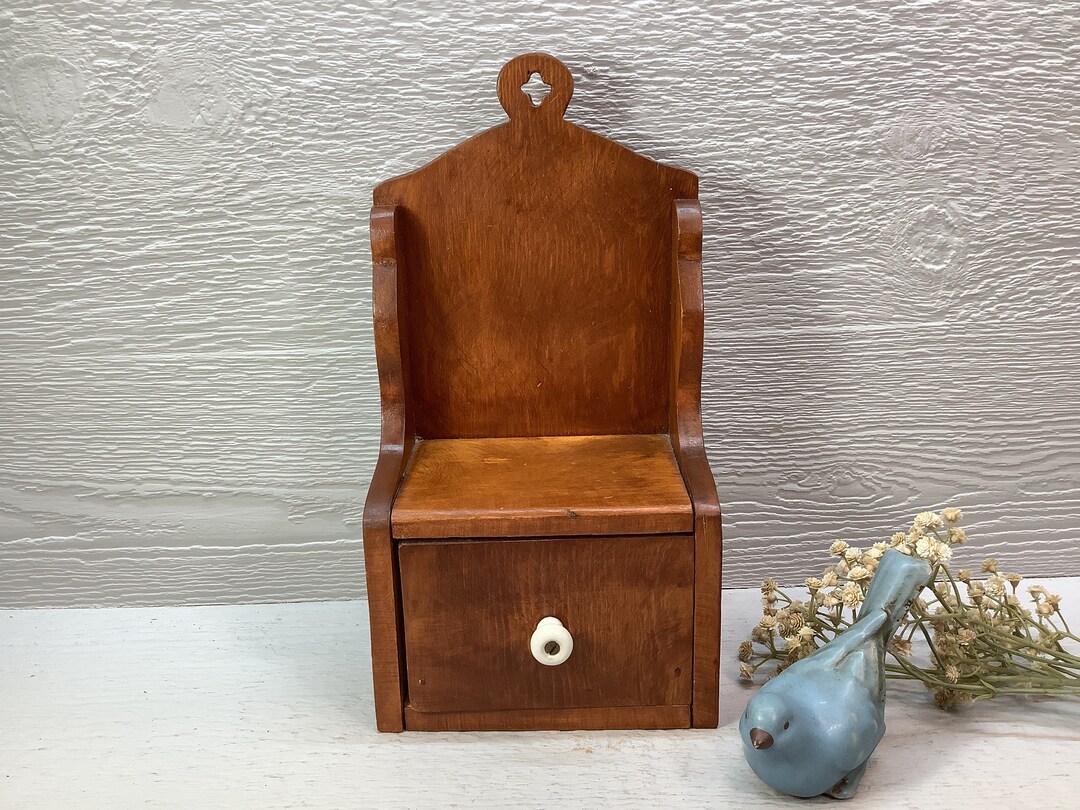 Vintage Wooden Cubby Drawer Wall Display Shelf/ Wood Wall Etsy