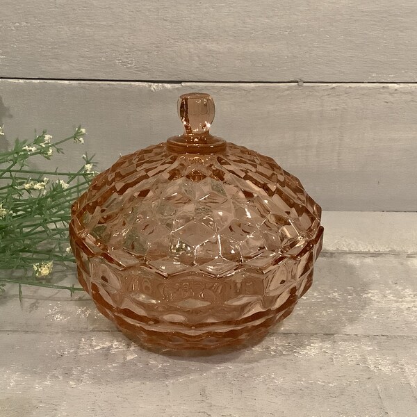 Pink Whitehall Glass Etsy