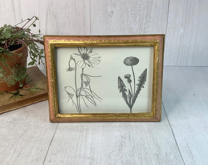 Vintage Italian Florentine Wood Picture Frame/ Wooden Photo Frame W ...