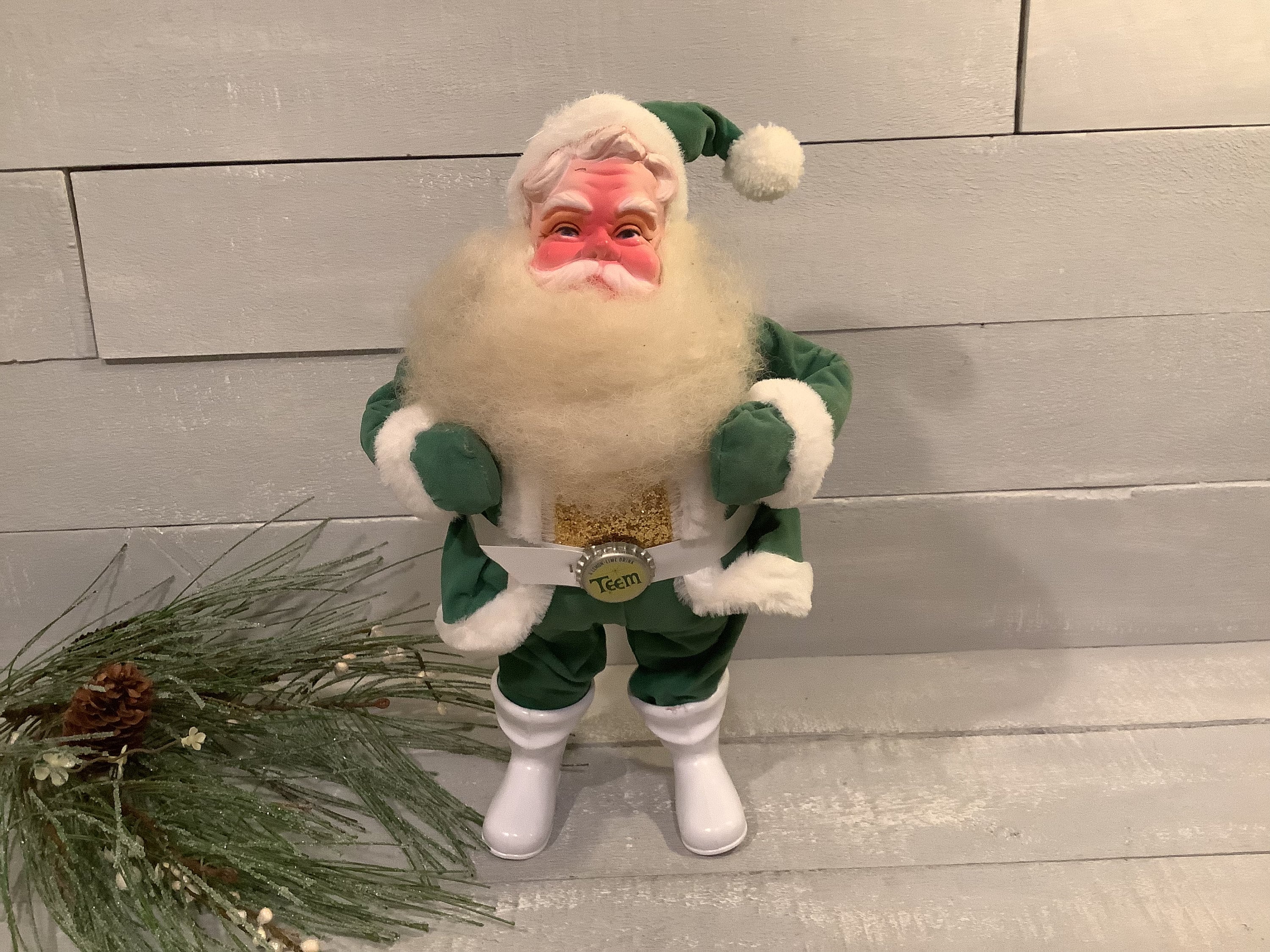 Vintage Original Harold Gale Santa Claus/ Santa Figurine Green - Etsy