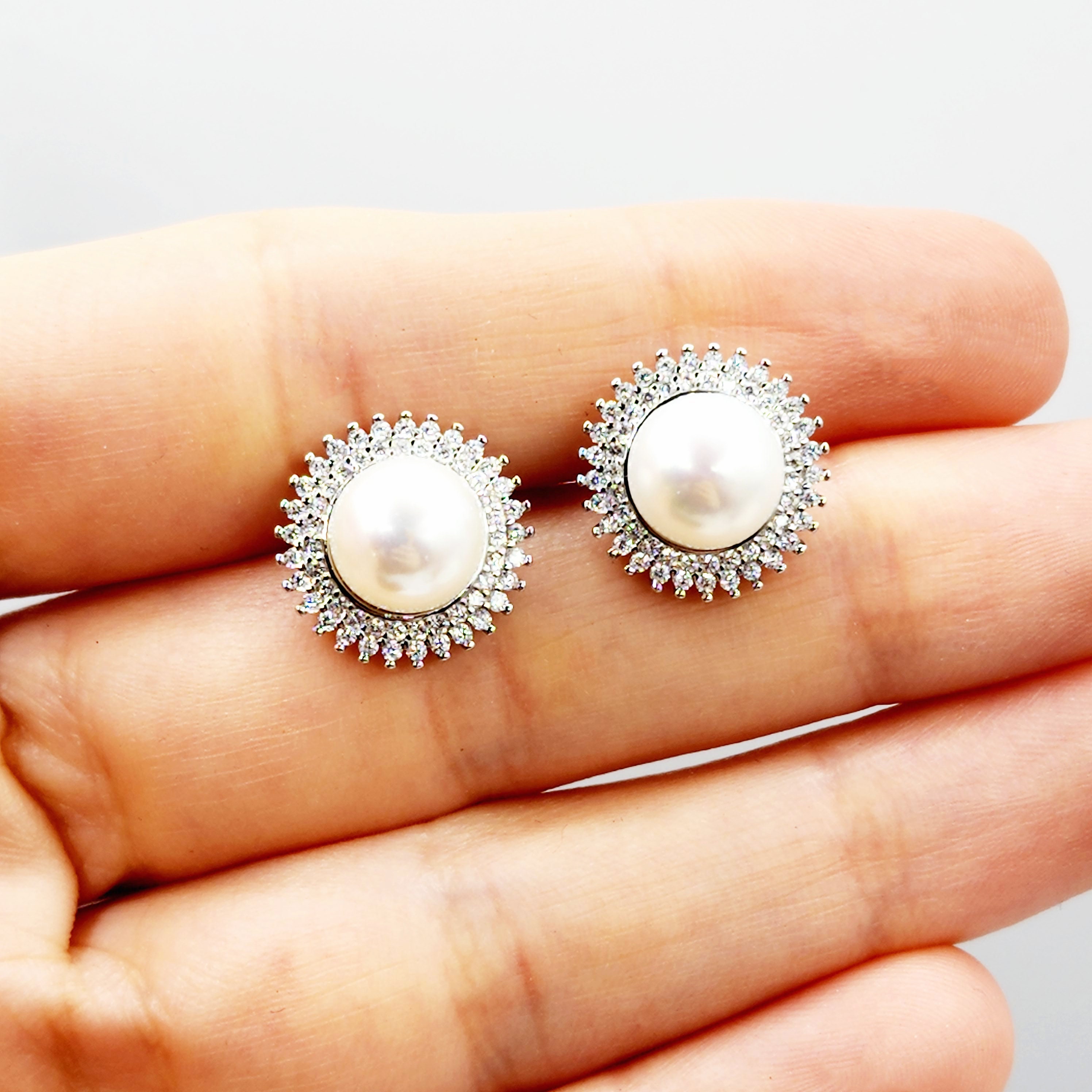 ◆STONEHENgE◆ 14K Freshwater Pearl Earrings SA24D28K EGF14-