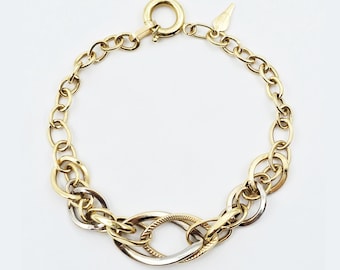 18K Gold Oval Link Bracelet: Solid Gold Chain, Fine Jewelry Gift