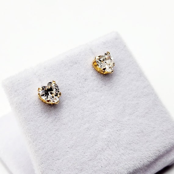 Delicati Orecchini A Bottone In Oro Giallo 9 Carati Con Rubino: Pietra Portafortuna Di Luglio - Italia - Foto 9