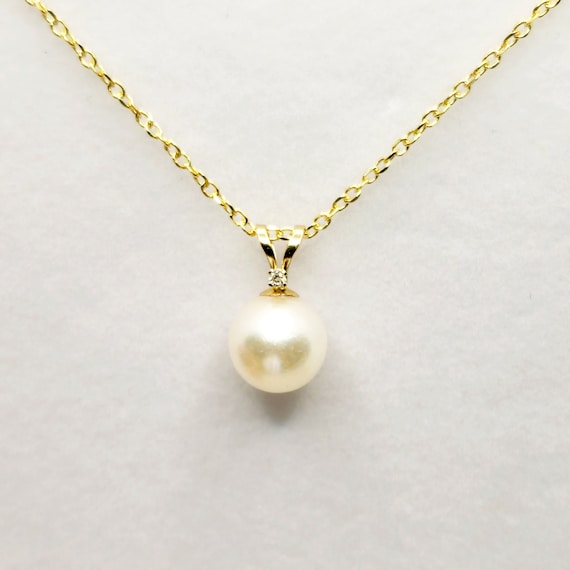 Pendentif Perle Avec Support En Or 18 Carats Et Chaîne - Neuf Sans Emballage