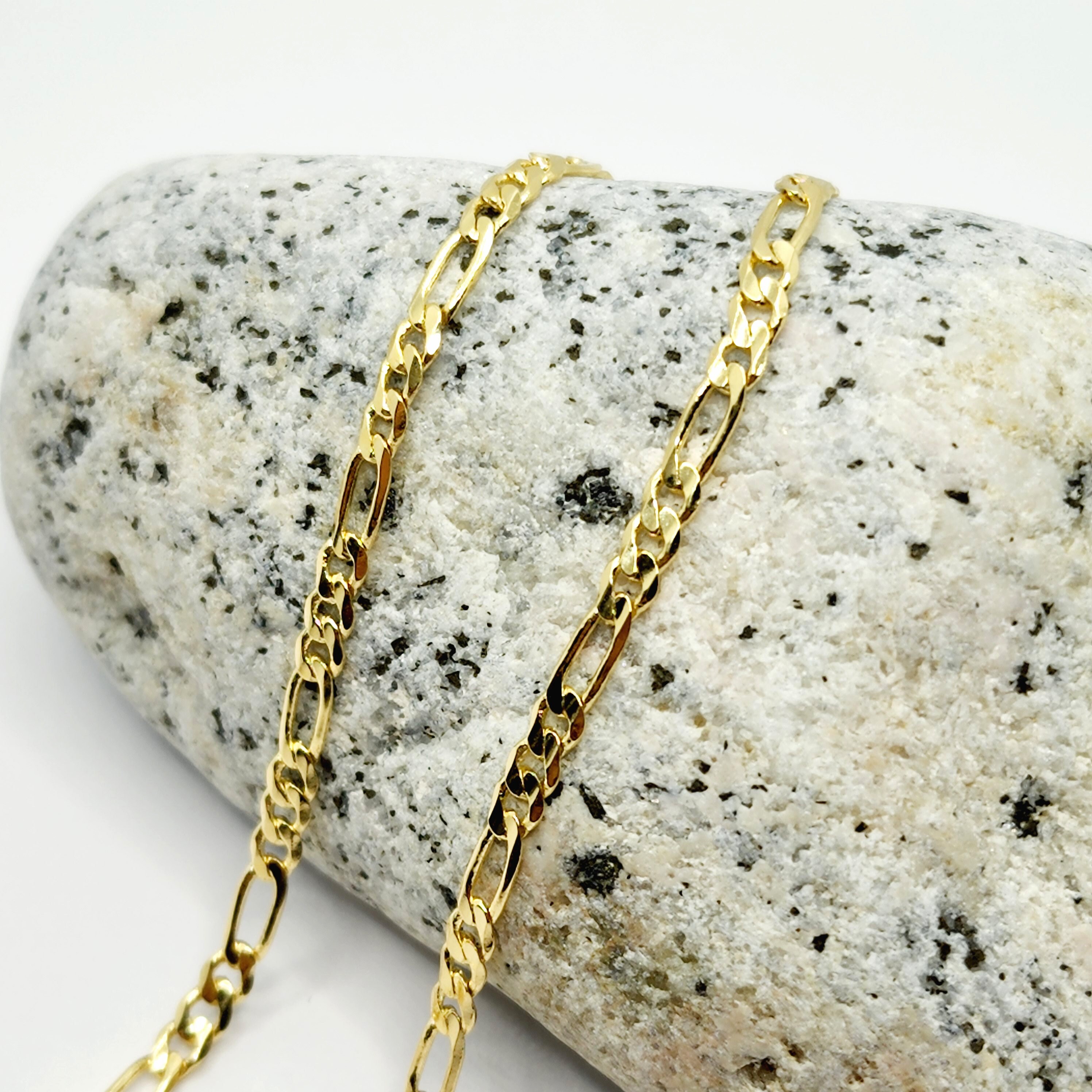 Cavigliera Con Catena Figaro Da 2,5 Mm E Chiusura A Moschettone - Foto 3