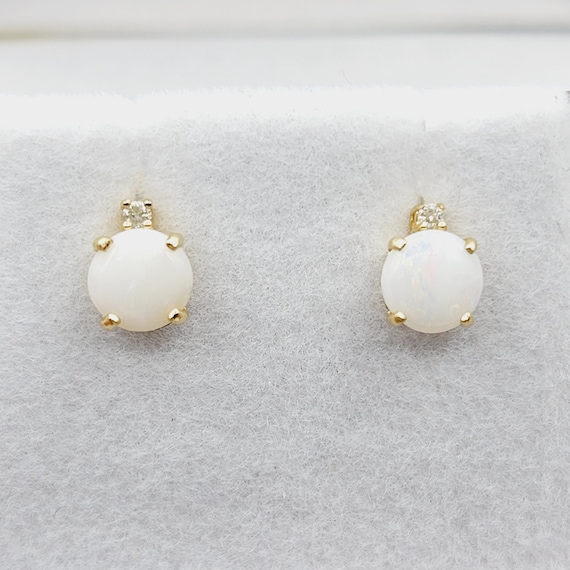 10k gold opal earrings outlet