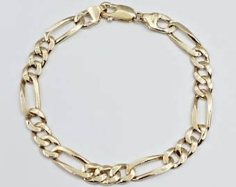 U7-pulsera De Cadena De Acero Inoxidable Para Hombre Y Mujer, Brazalete Gruo De 5MM, Figaro, 8,3 Pulgadas, H414 - AliExprs 36