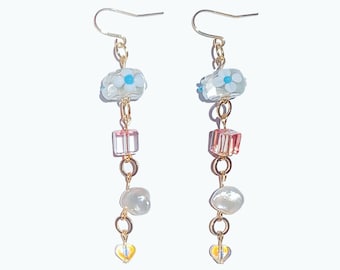 Boucles d'oreilles gelées et bijoux