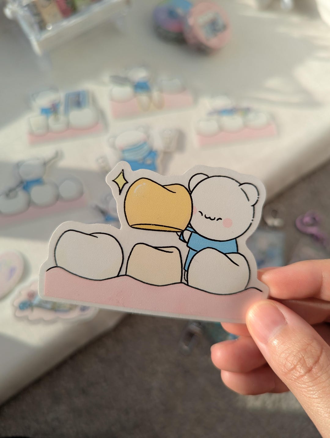 Dental Waterproof Vinyl Stickers / Transparent Clear / Dentist Nurse ...
