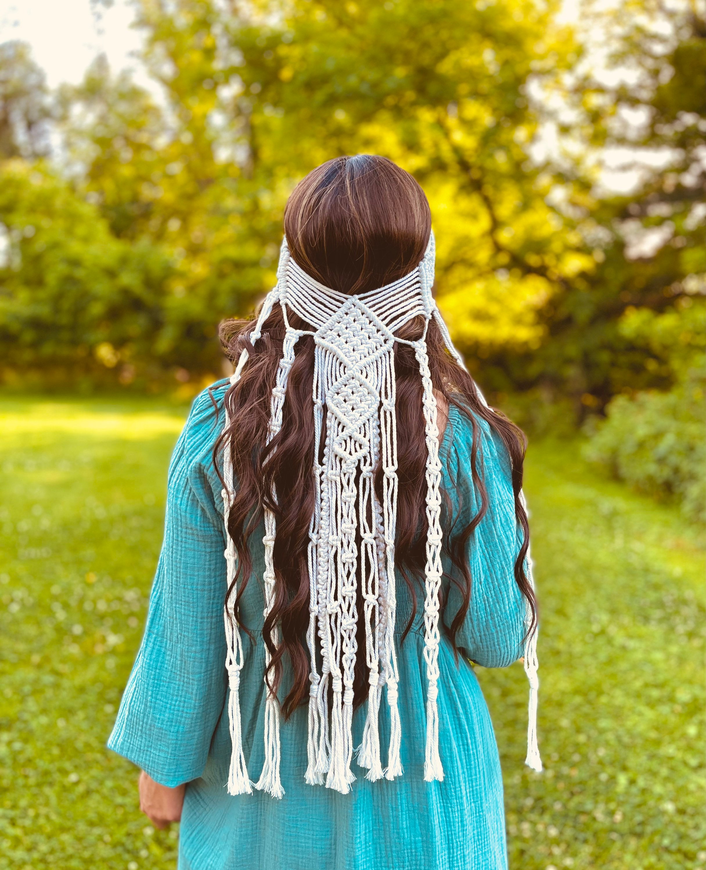 Macrame Headpiece - Etsy