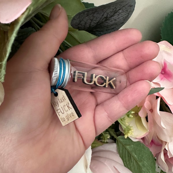 My last fuck to give, the perfect gag gift, secret santa gift, and perfect for a divorce party.