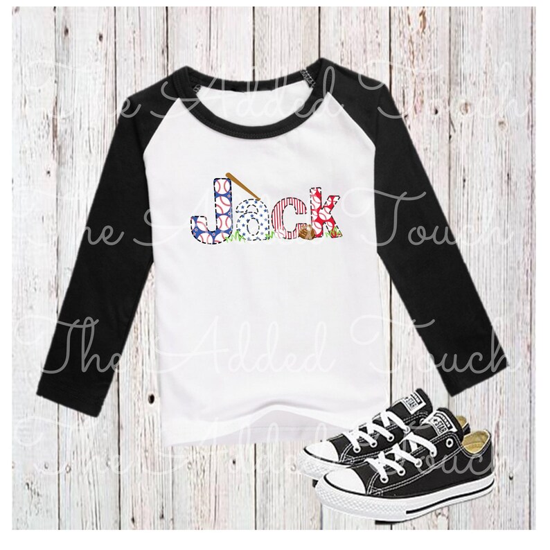 Personalized Baseball Name, Sublimation T-Ball Name Digital Image, Custom Boy Name, Baseball Alphabet Set PNG, Personalized Name Download image 3