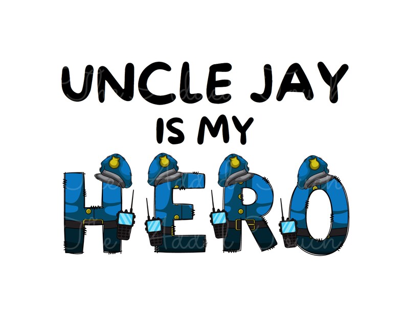 Police Dad PNG, Daddy is My Hero Image, LEO PNG, Sublimation Police Officer Father, Cop Dad Digital, Child of Police Officer Shirt Design image 5