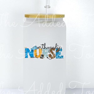 Orthopedic Nurse Image, Orhotpedic RN PNG, Sublimation Ortho Nurse Digital Image, Medical Alphabet PNG, Personalized Custom Orthopedic Nurse image 2