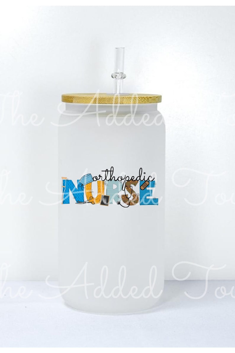 Orthopedic Nurse Image, Orhotpedic RN PNG, Sublimation Ortho Nurse Digital Image, Medical Alphabet PNG, Personalized Custom Orthopedic Nurse image 2