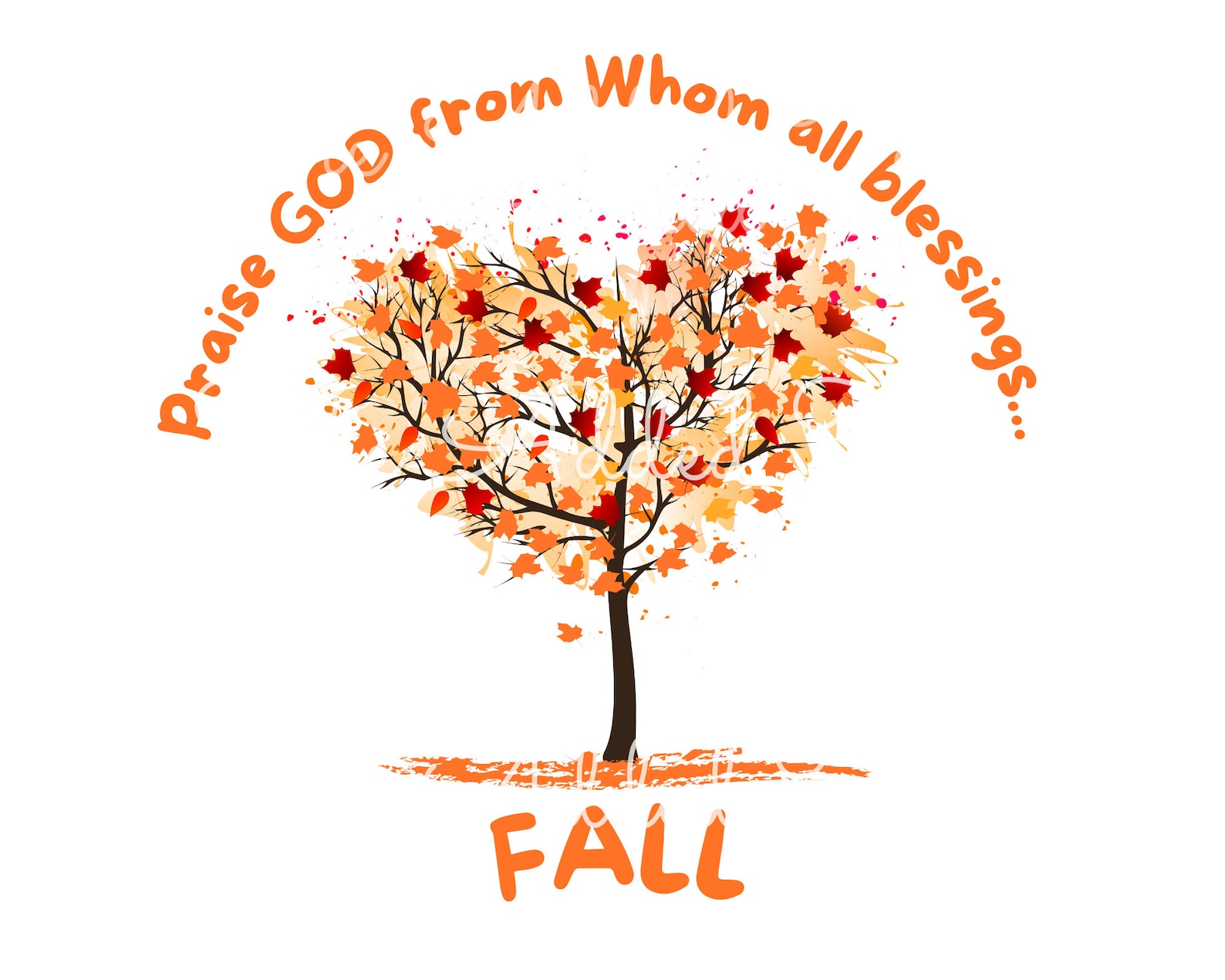 Fall Heart Tree PNG, Christian Fall Tree Image, Fall Leaves Download ...