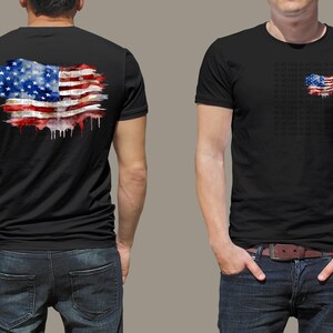 Amerikansk flagga PNG, USA-flagga, bild av sliten amerikansk flagga, nödställd flaggdesign, pro-amerikansk design, amerikansk flagga DTF, 4 juli bild 2