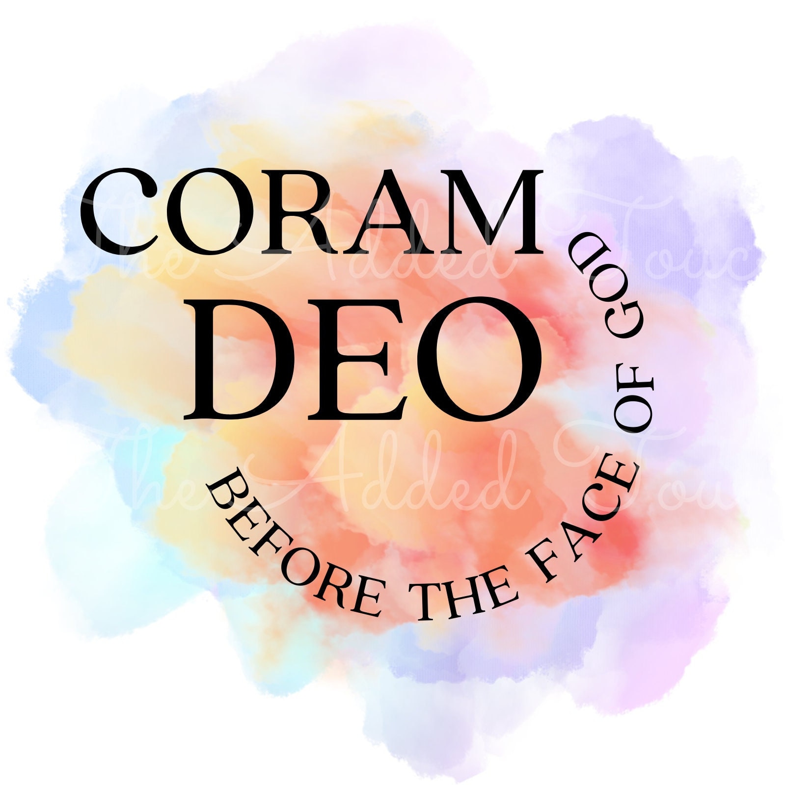 Coram Deo PNG Before the Face of God Image Soli Deo Gloria Etsy