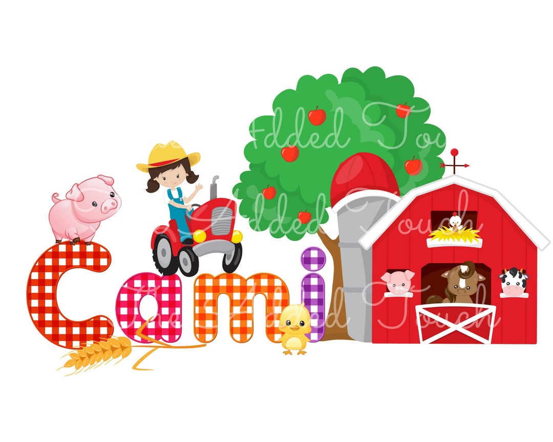 Personalized Farm Country Name, Sublimation Farm Name Digital Image