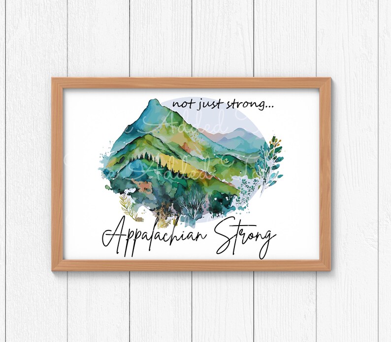 Appalachian Strong PNG, Virginia Strong, North Carolina Strong, South Carolina, Georgia Strong, Tennessee Strong, Appalachian Mountains PNG image 4