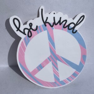 Peace Sign Be Kind Sticker
