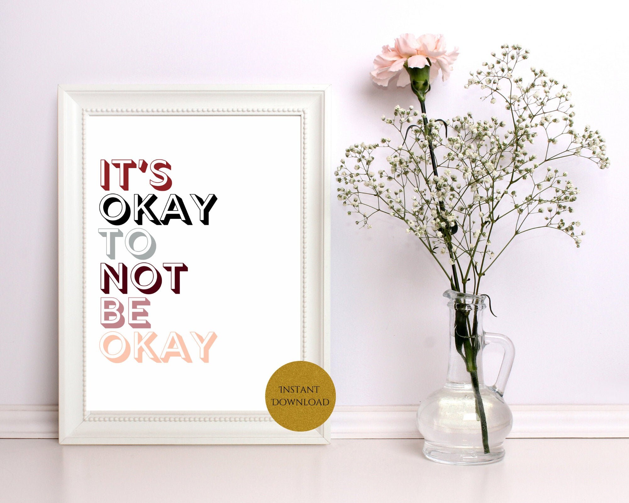 Es ist okay nicht okay zu sein Mental Health Etsy.de