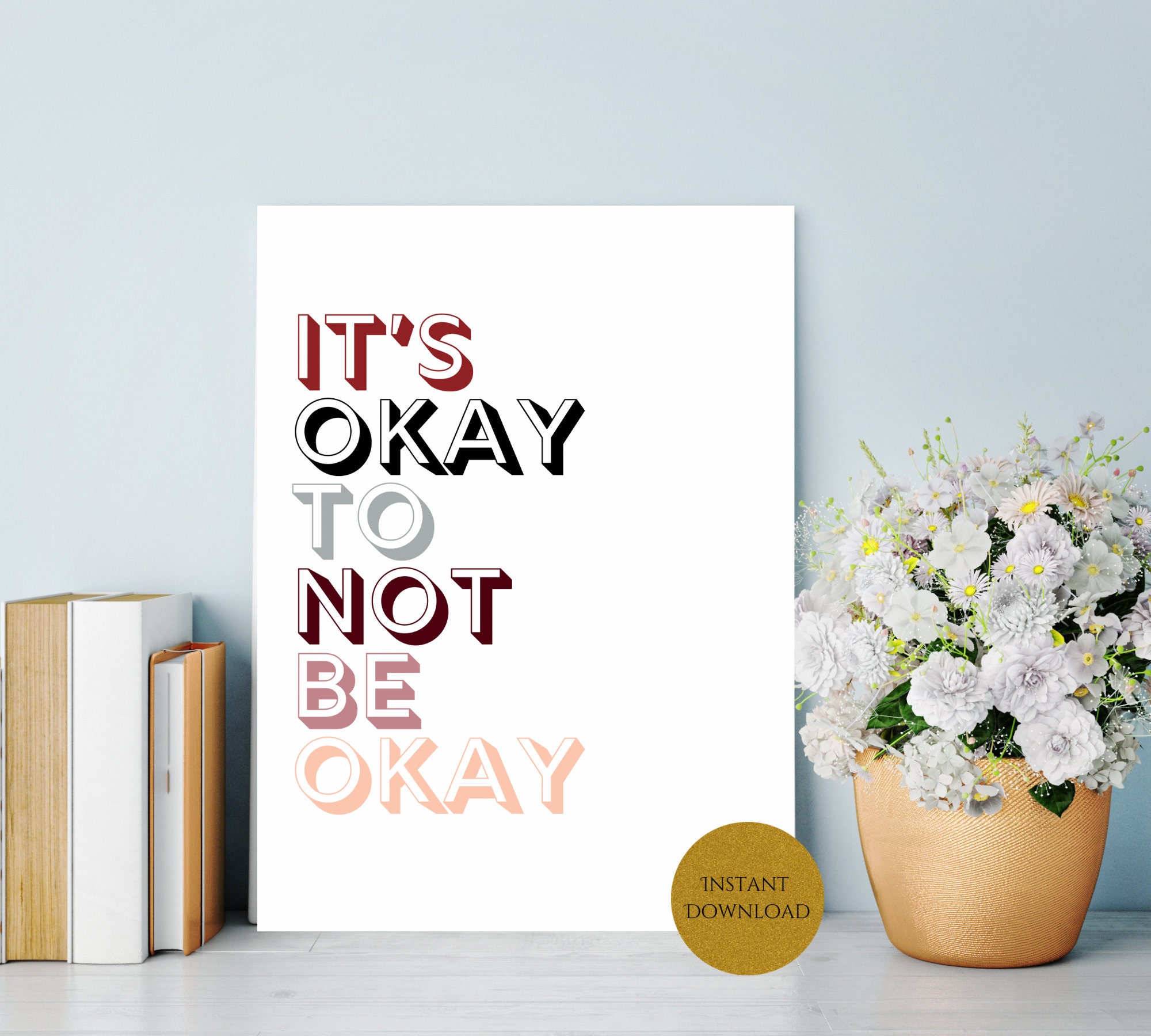 Es ist okay nicht okay zu sein Mental Health Etsy