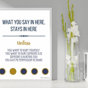 What You Say In Here Stays in Here Poster-confidentiality - Etsy