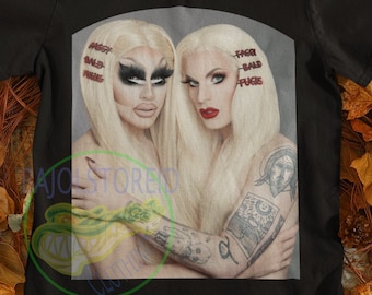 T-shirt Inspiré Trixie et Katya, t-shirt Trixie Katya shirt affiche tv bootleg tops tees, Trixie and Katya t-shirt, Trixie Katya t shirt