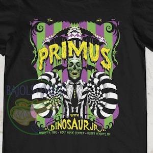 Primus Shirt, Vintage Primus mit Dinosaurier Jr Tshirt Kunst Poster Konzert august 4,2015 Alternative Rock Unisex T-Shirt, Primus Band T-Shirt
