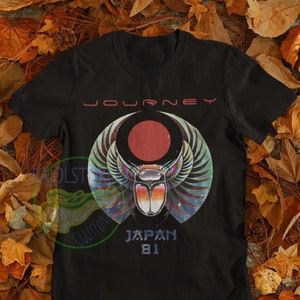 Vintage Journey Scarab Captured Album Japan Tour 1981 tshirt, Journey shirt, Concert t shirt, Journey band, Cover Rock band Merch shirt image 1