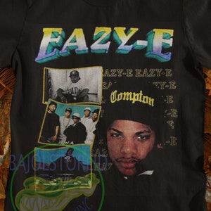 Retro Eazy-E Tshirt, Eazy-E Shirt, Rapper Eazy-E T-shirt Kunst Poster Rapper unisex t-shirts, Hiphop Eazy-E t Shirt Bootleg Rap Tops t-Shirts