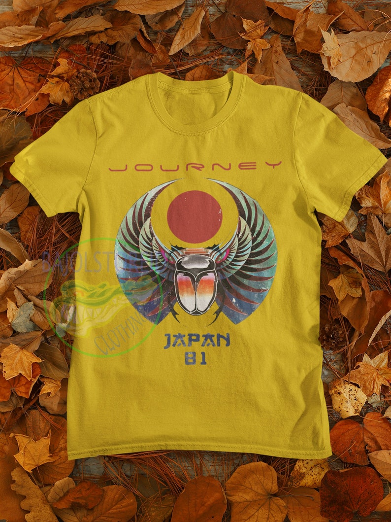 Vintage Journey Scarab Captured Album Japan Tour 1981 tshirt, Journey shirt, Concert t shirt, Journey band, Cover Rock band Merch shirt image 6