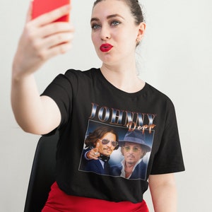 Vintage That&#39;s Hearsay Johnny Depp shirt, Justice for Johnny Depp tshirt, Movie shirt, Retro 90s Johnny Depp art poster bootleg tops tees