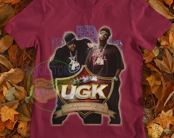 UGK サウス UNDERGROUND KINGZ 激レア ラップTシャツ UGK (underground Kingz) Tshirt, UGK Hip Hop Rap Shirt, UGK