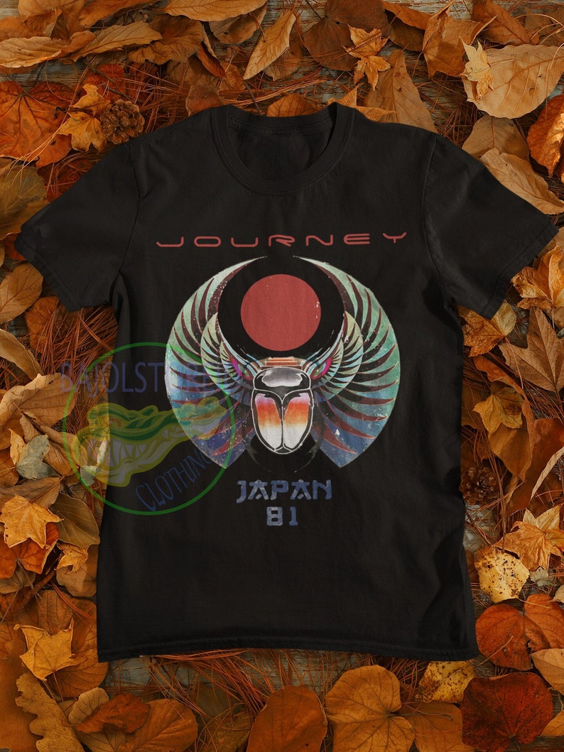 Vintage Journey Scarab Captured Album Japan Tour 1981 tshirt, Journey shirt, Concert t shirt, Journey band, Cover Rock band Merch shirt image 1