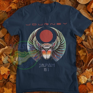 Vintage Journey Scarab Captured Album Japan Tour 1981 tshirt, Journey shirt, Concert t shirt, Journey band, Cover Rock band Merch shirt image 3