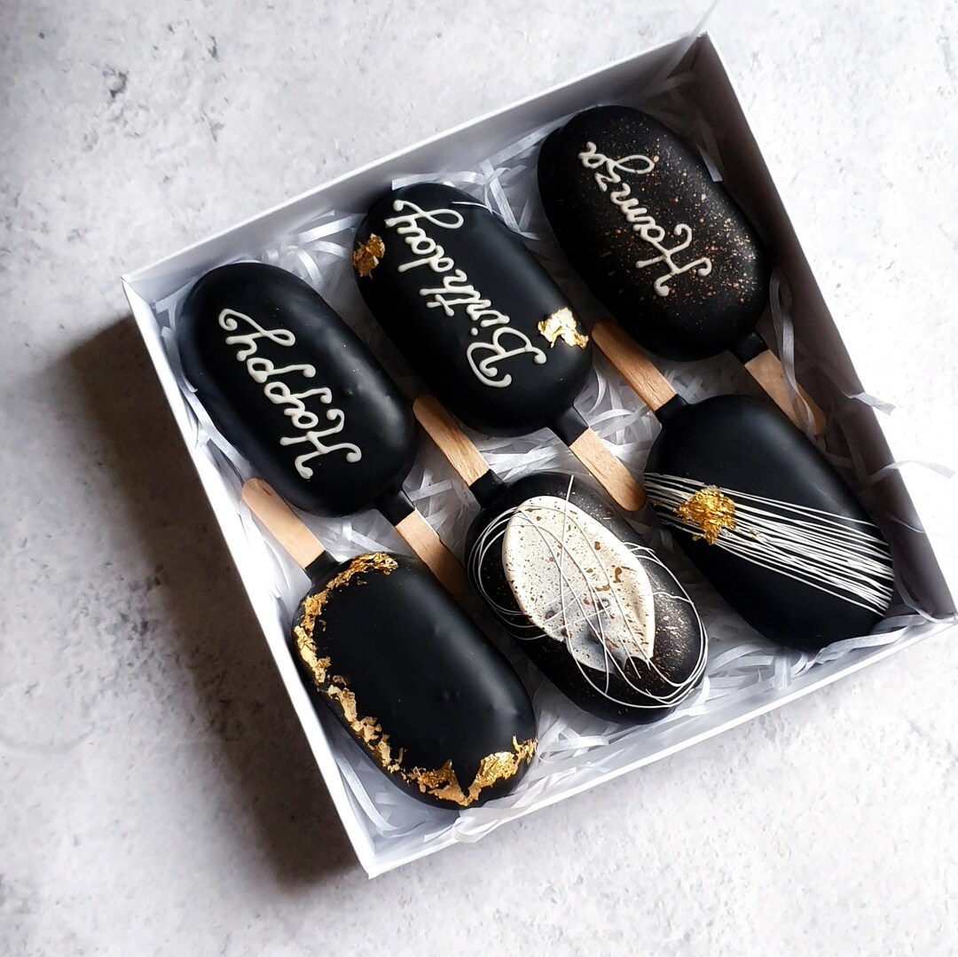 Luxury Birthday Cakesicles Treat Box red Velvet Flavour Etsy