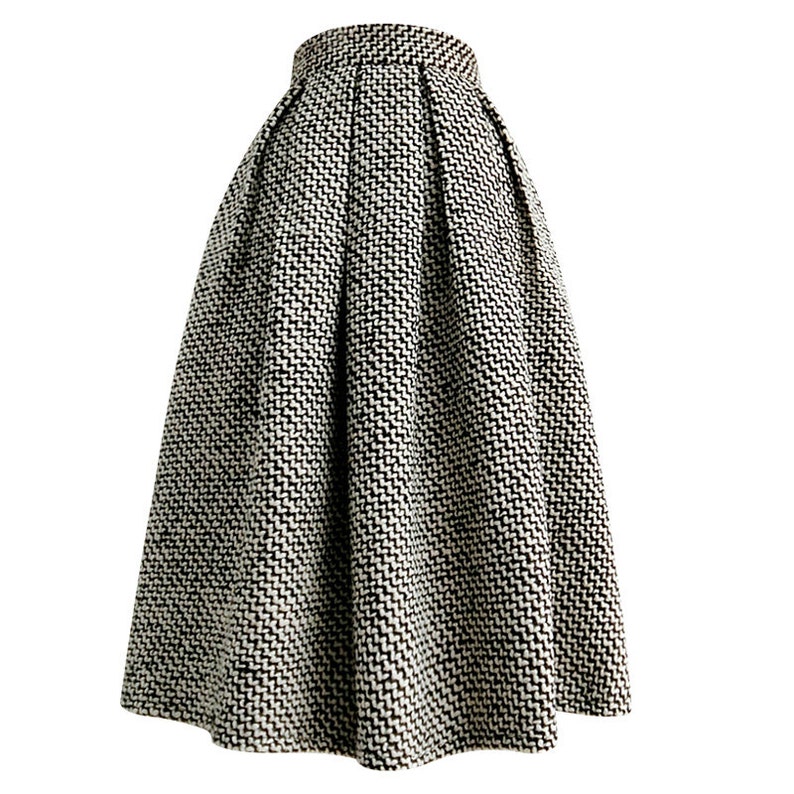 Thickened Woolen Skirt Woolen Midi Skirt A-line Skirt - Etsy