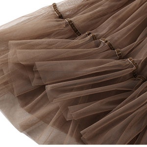Summer Lemon Print Elastic Waist Tulle Holiday Midi Skirt