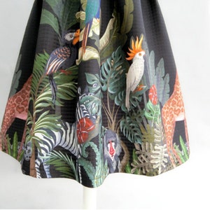Klassische Jacquard bestickte A-Linien-Röcke, lange Röcke mit hoher Taille, Herbst und Winter-Swing-Röcke, Hepburn ausgestellte Röcke, benutzerdefinierte Röcke. Bild 6