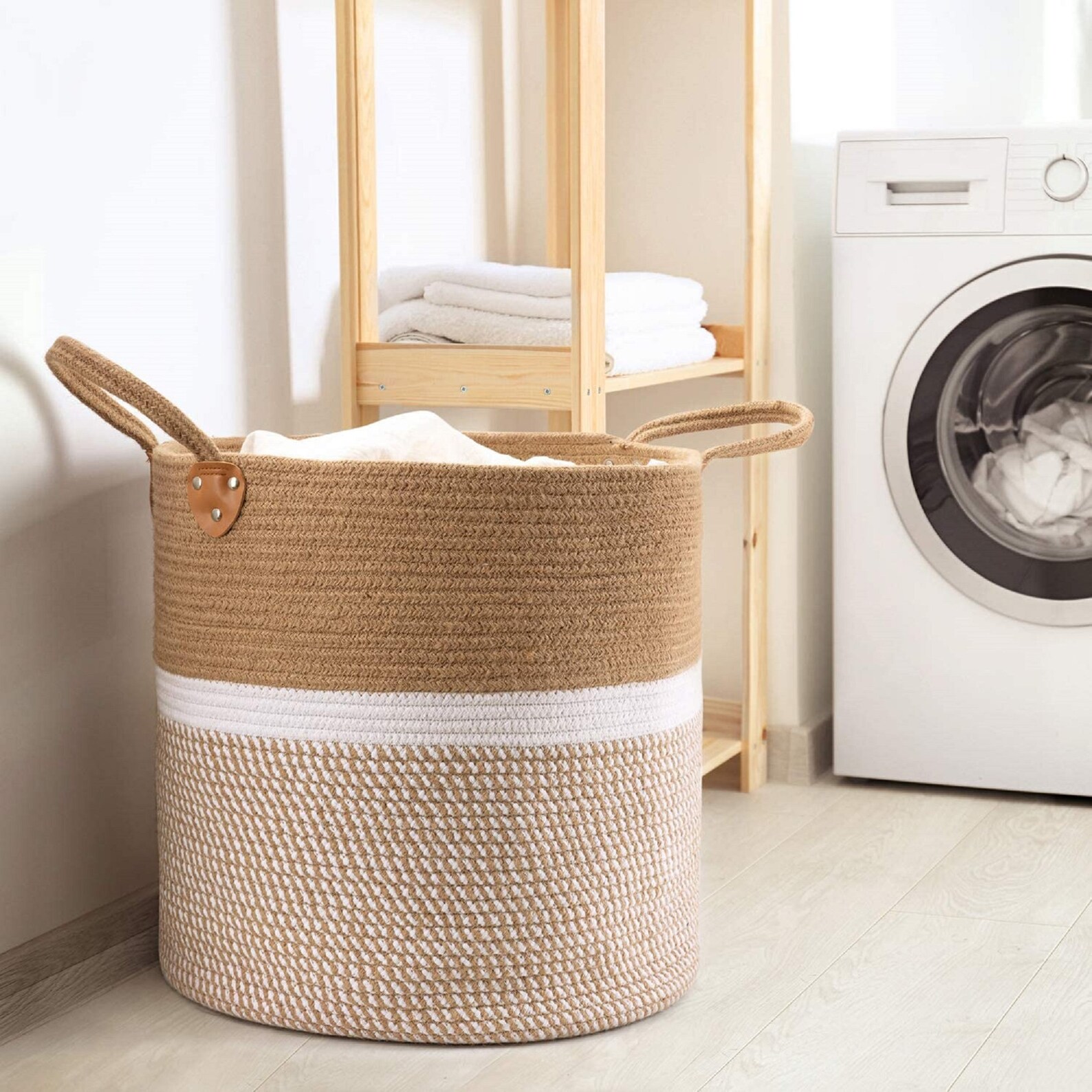 CHICVITA Extra Large Jute Basket Woven Storage Basket with Etsy