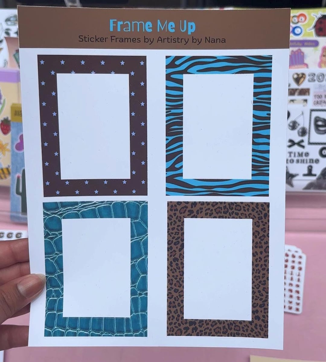 Frame Sticker Frame Me up Sticker Frames Set | Decorative Sticker Borders | Journal ...