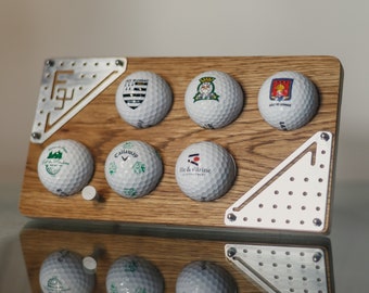 Golf, Idée Cadeau Parfaite pour Golfeur : Support en Bois Élégant pour 6 Balles