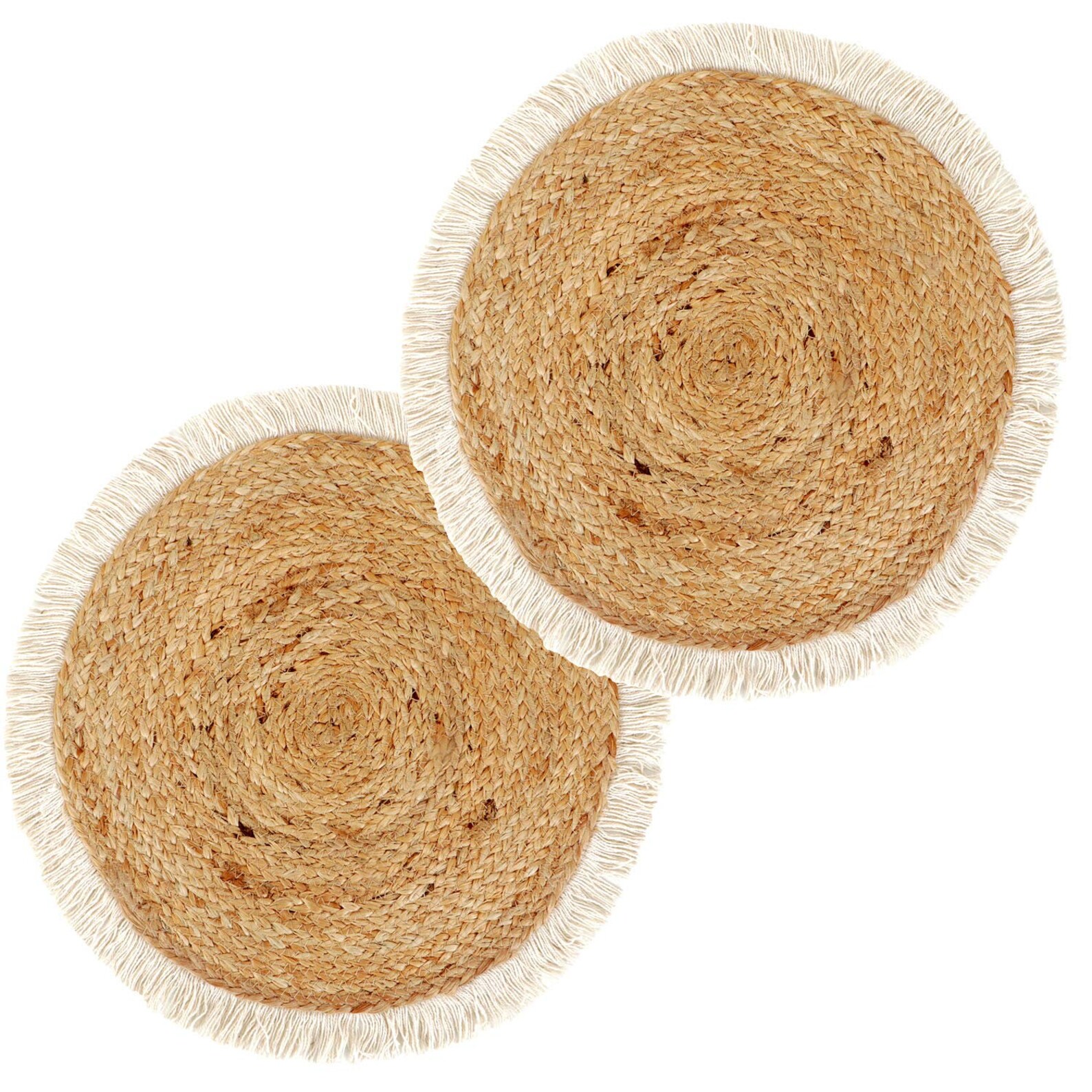 Handmade Natural Braided Jute Round Table Mat for Center Table Etsy