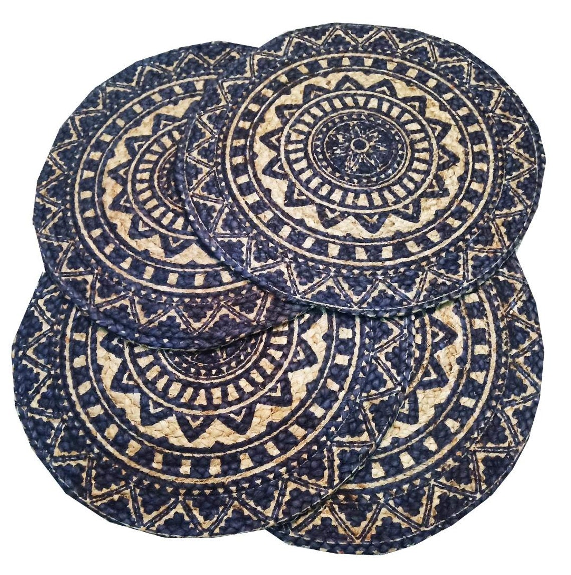 Handmade Braided Jute Placemats 35 Cm Round Best for Etsy UK