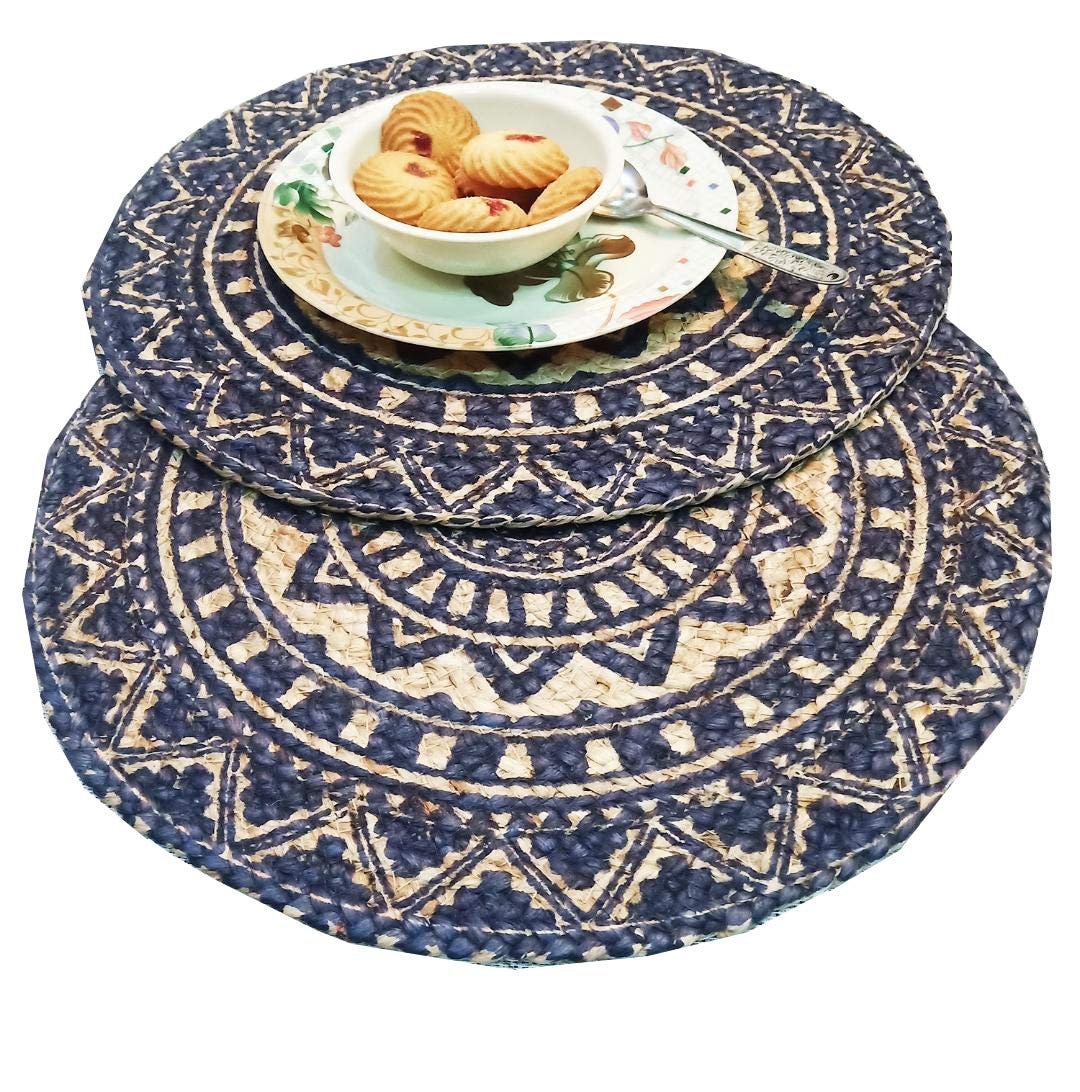 Handmade Braided Jute Placemats 35 Cm Round Best for Etsy UK