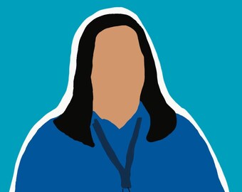 Superstore Sandra Vinyl Die Cut Sticker