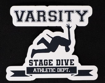 Stage Dive Varsity Athletic Department Vinyl Die Cut Sticker